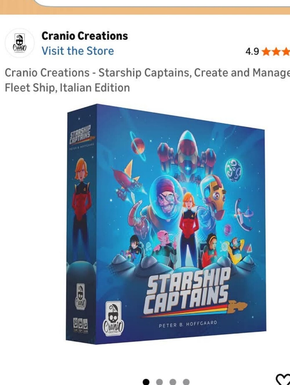 Starship Captains Board Game - Blue Space Artwork New In BOX SEALED